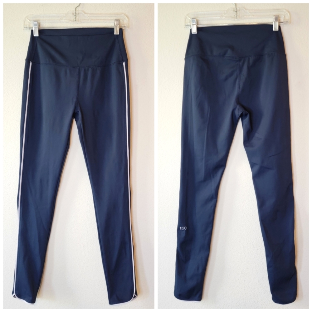 Splits59 navy blue high rise full length leggings